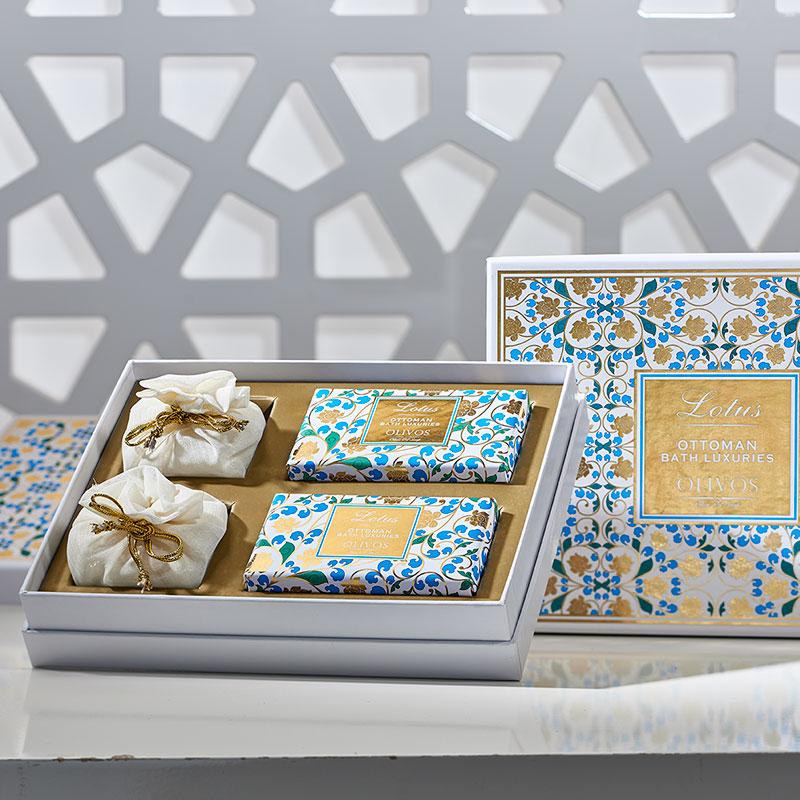 OLIVOS OTTOMAN BATH LUXURIES LOTUS GIFT SET